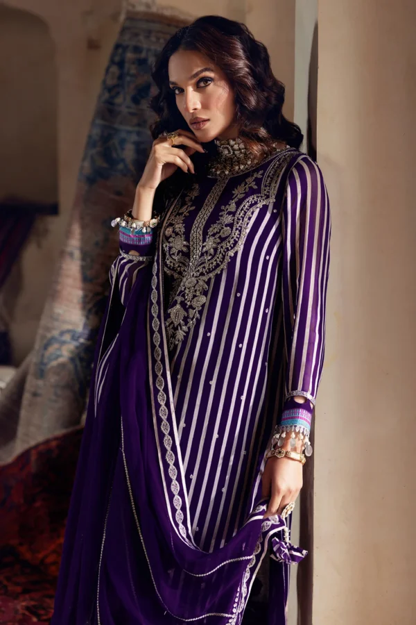 3-PC Unstitched Luxury Chiffon Collection VSL5-21 - Image 6