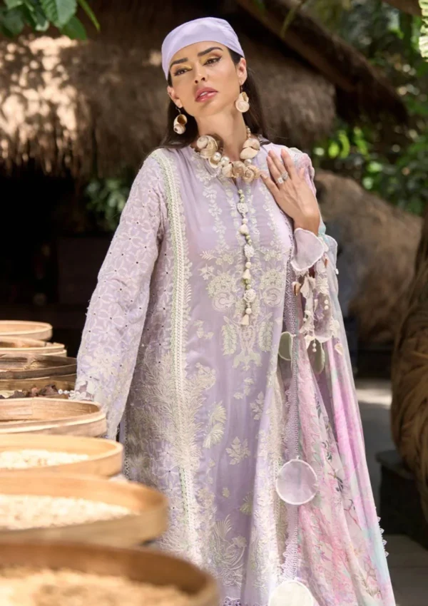 Lawn Collection - Ansab Jahangir - Zoha - Luxury 24 - AJ24#01 - CANANGA - Image 6